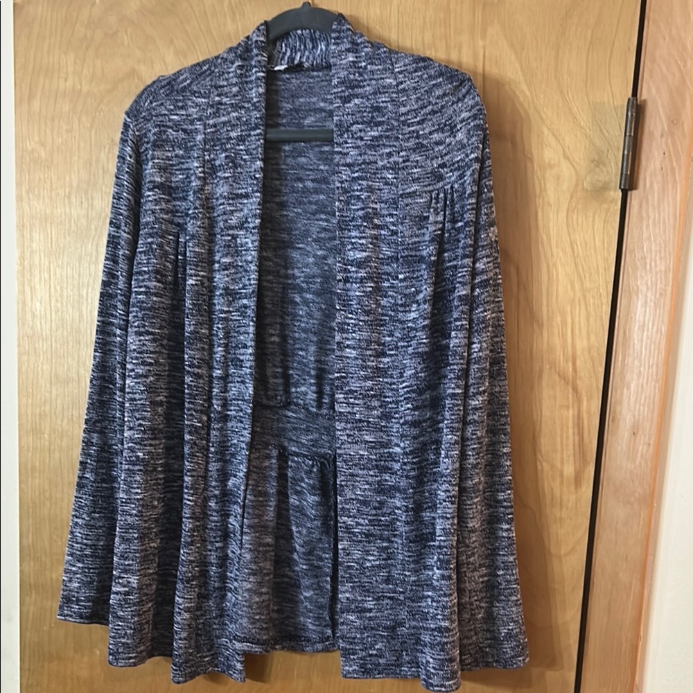 Women’s XL Carol Rose Navy, Grey, and White Sweater